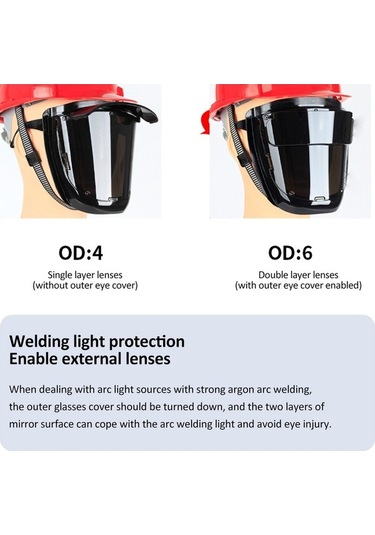 Tongxida 180 Geniş Görüşlü Siyah Pc Kaynak Maskesi S Modeli, 100 Char