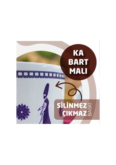 Semazenin Halleri 2 T Kulplu Seramik Kupa Bardak