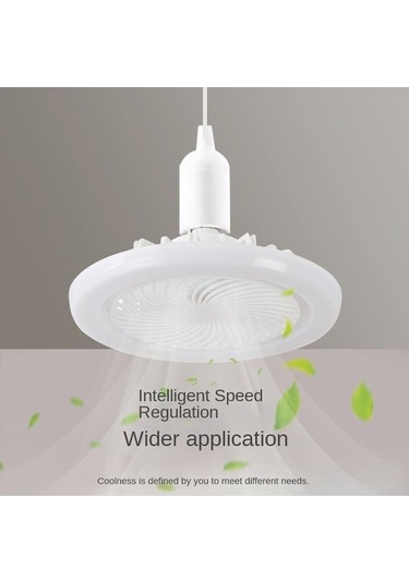 Xianwen Işık İle Akıllı Celing Fan E27 Uzaktan Kumanda Beyaz