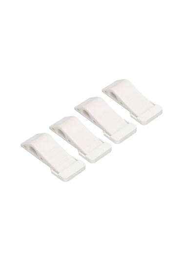 Tenfowee Tpr Malzeme Ev Korumalı Kapı Bloku - Delme Yok, Gürültü Önleyici, 4 Adet Beyaz 12.5cm Beyaz