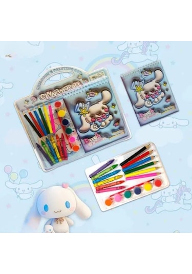 Sanrio Cinnamoroll Mymelody Kuromi Hediyelik Boyama Seti Mavi