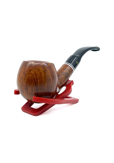 Şahin Sarı Yıldız Bent Apple 9mm Filtreli Akrilik Saplı Pipo - İstanbul 233