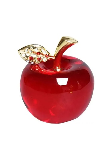 Symbee "50 Elmaslı Kırmızı Kristal Noel Elması Süsü - Şık Ve Işıl Işıl Dekor" Diğer