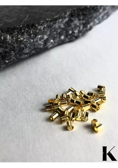 Klipsa Jewelry Bijuteri İçin Kıskaçlı Crimpler 18k Gold 100 Adet 191957691