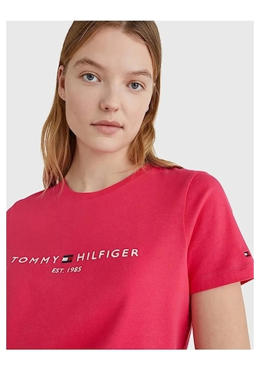 Tommyhilfiger Organik Pamuk Bayan T-shirt Pembe