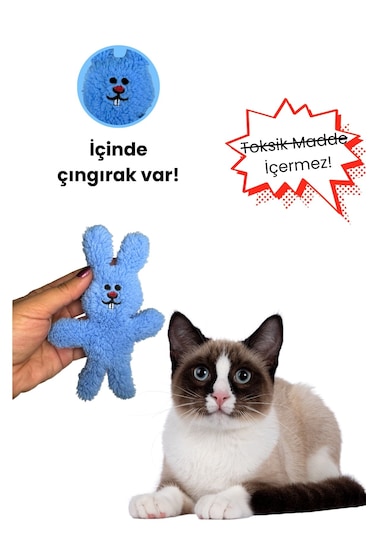 Miyav 3 Adet Peluş Kedi Oyuncak Seti
