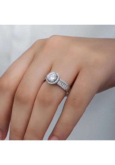 Casera's Gümüş Tek Taş Kadın Yüzük Csr2185335 Gümüş