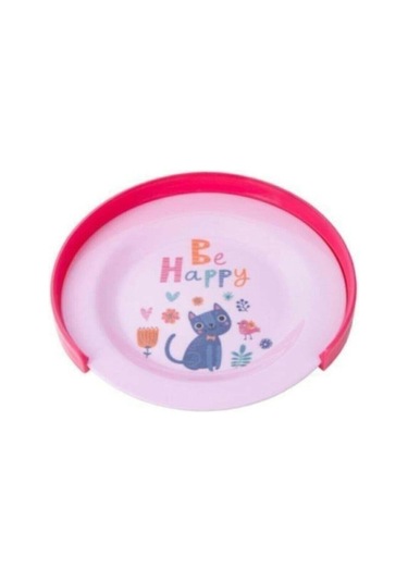 Mycey Vakumlu Eğitici Tabak Kız Pembe