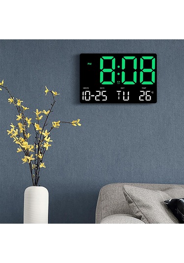 Suntek Magideal Duvar Saati Çocuklar Yetişkinler Ev Çalışma Yeşil