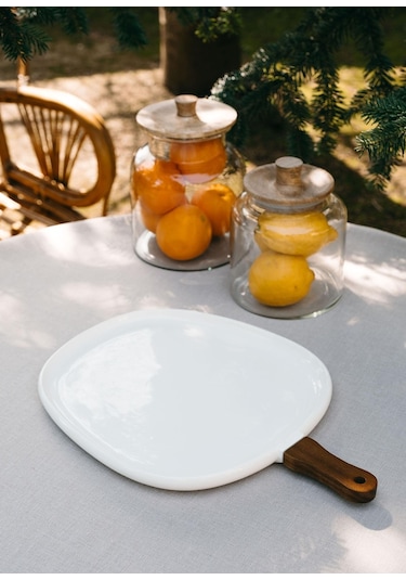The Mia Woody Porselen Servis 44x30 Cm