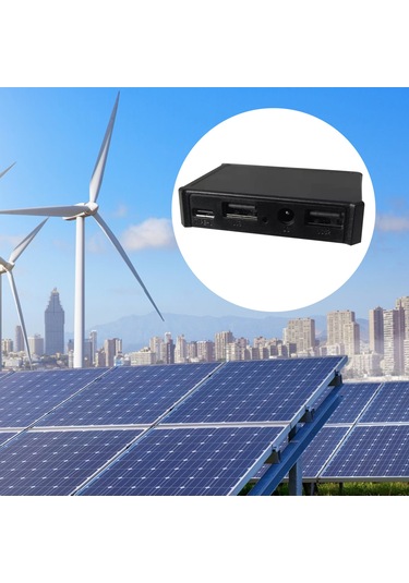 Ximistore9 Güneş Enerjili Usb Şarj Cihazı - Çift Usb, Type-c Ve Dc Çıkışlı Taşınabilir Güç Kontrol Cihazı