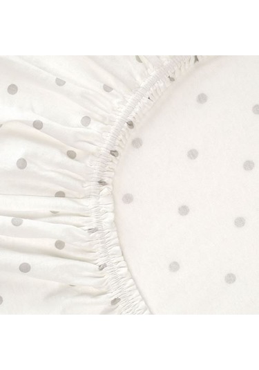 2'li Lastikli Çarşaf Seti Bebek Beyaz-Kahverengi 60x120 Cm