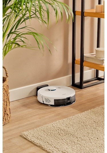 Homend Alex Laser 1291H Moplu ve Haritalamalı Akıllı 5 Kpa Robot Süpürge Beyaz