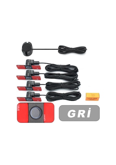 Gpr Park Sensörü Ses İkazlı Lens Görünümlü Yeni Nesil Gri