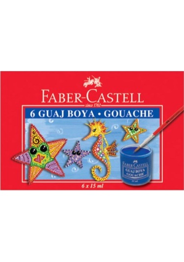 Faber Castel Guaj Boya 6x15 Ml Çok Renkli