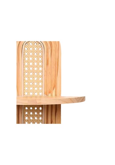 Suntek Kemer Ahşap Raf Standı El Sanatları Askılı Veranda Ahşap Rengi