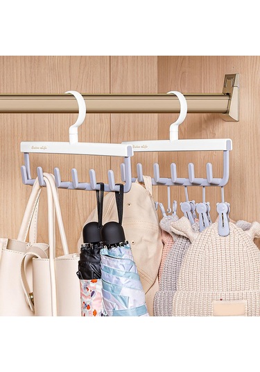 Ganzhoushop Elbise Askısı Döndürülebilir Kanca Askısı Yerden Tasarruf Sağlayan Çamaşır Kurutma Rafı Bedroomgreen Çok Renkli