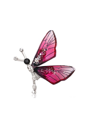 Padalink Eşarp Bileklik Kemer Takımı İçin 6 Adet Gümüş Renkli Kayışlı Telli Aksesuar Seti Mor