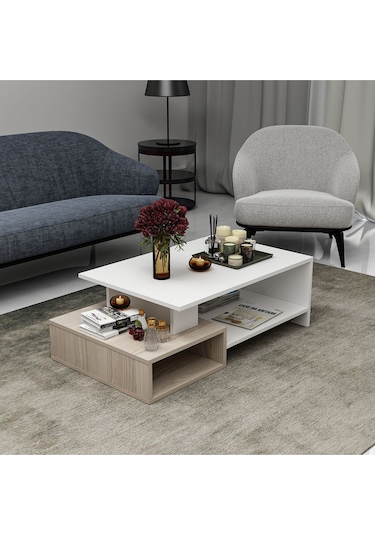 Dux Dekoratif Orta Sehpa Beyaz - Alize