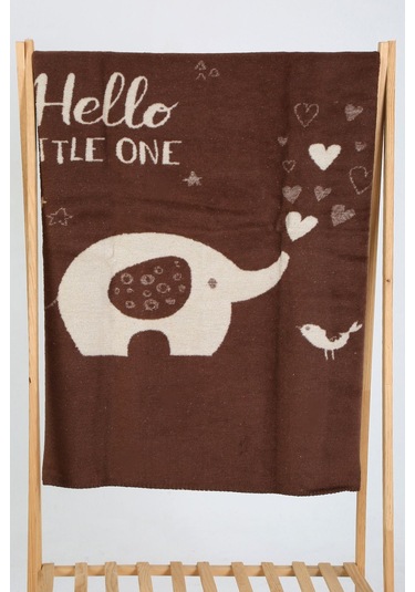 Yumuşak Bebek Çocuk Battaniyesi Mevsimlik 90x100 Cm Sb 885 Kahverengi