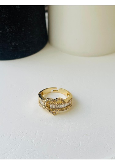 Baget Kalp Model Çelik Yüzük Altın