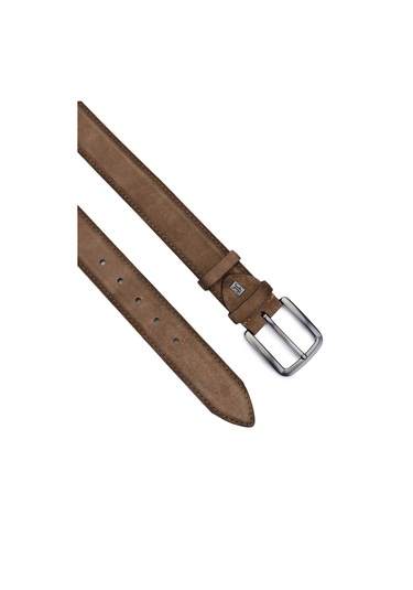 Tamer Tanca Erkek Hakiki Deri Kahverengi Spor Kemer 171 2003 Erk Kmr Y25 Sıgaro Suet Kahverengi