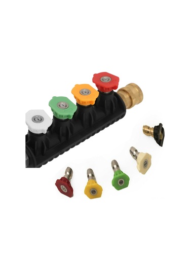 Youmex 4500 Psı Döner Bağlantılı 5 Nozullu Yüksek Basınçlı Yıkama Seti - Zorlu Alanlar İçin