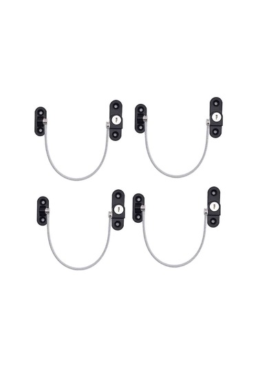 Adet Pencere Sınırlayıcı Kilidi Pencere Sınırlayıcı Bebek Pencere Kilidi Pencere Kilidi Kapı Kilidi Renk: Beyaz