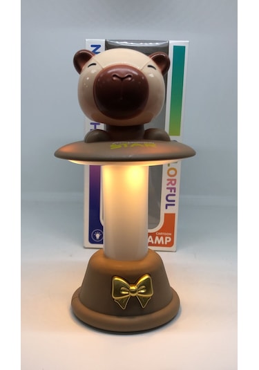 Cabybara Rgb Işıklı & Şarjlı Yaylı Masa Lambası Renkli