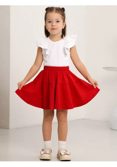 Veselyj Celovecek Anaokulu İçin Kız Çocuk Elbisesi 137551756 Kırmızı
