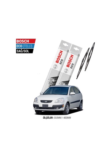 Kia Rio Silecek Takımı 2005-2011 Bosch Eco