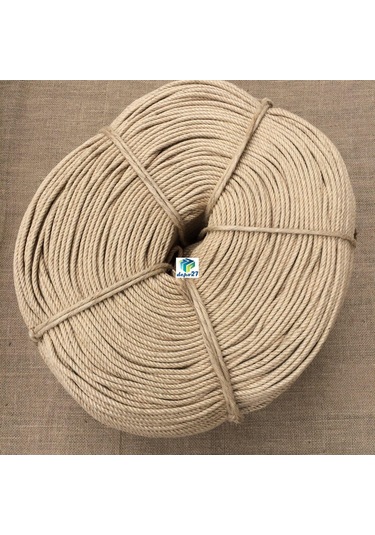 Molhalat 6 MM Jüt Halat Hasır 4 Kol Büküm - 10 M