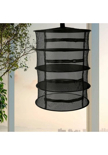 Homyl Bitki Kuru Raf Ağları 4 Katlı Çiçekler Yapraklar İç