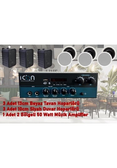 Tepesound Kafe Mağaza Ses Sistemi Takımı