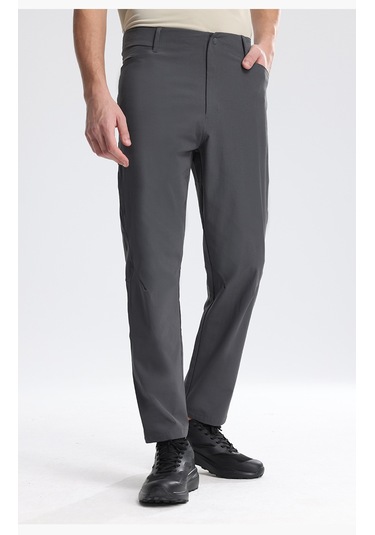 Yeni Nefes Alabilen, Çabuk Kuruyan, Düz Paça Erkek Pantolonu Siyah