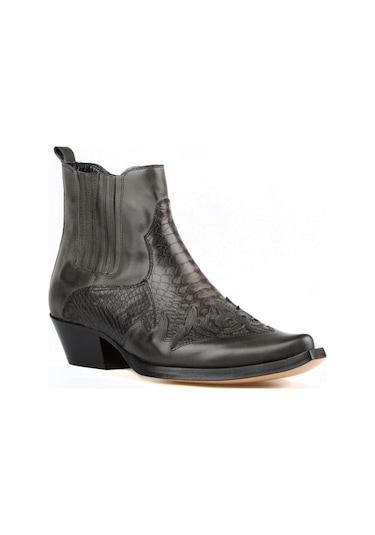 Footcourt Gri Erkek Western Kovboy Bot