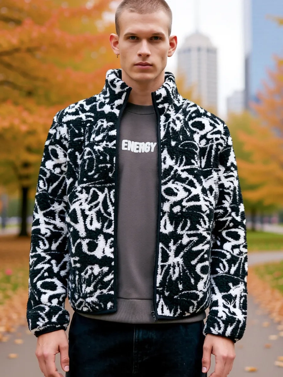 Tvoe Demisezonluk Peluş Çeburaşka Ceket 279300029 Siyah