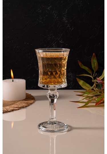 Mest 6 Adet Ayaklı Kahve Yanı Su Bardağı Seti Sade 140 Cc Sade