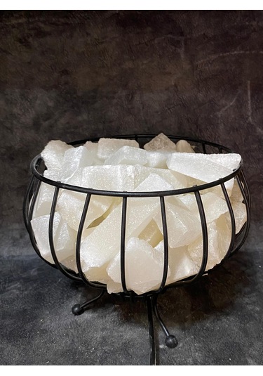 Çankırımkaya Tuzu Metal Çanak Tuz Lamba