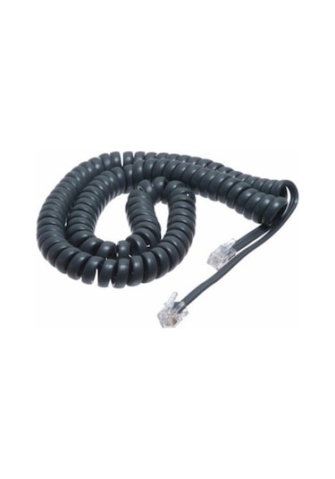 Sabit Telefon Spiral Kablo Siyah