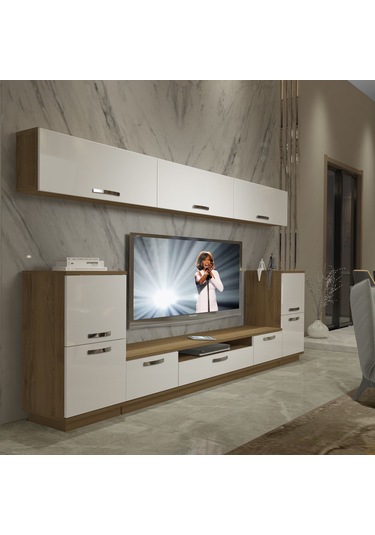 Decoraktiv Trendstyle 9 Mdf Tv Ünitesi Tv Sehpası Pera - Beyaz