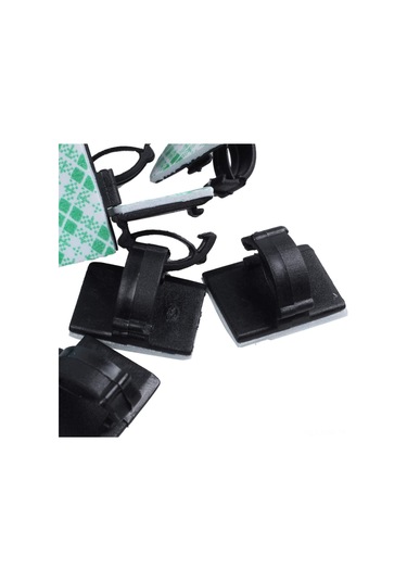 Springsun 20 Adet Yapışkan Kablolu Sabitleyici - Masa Üstü Kabloları Sıralayıcı Ve Sarıcı Tutanaklar