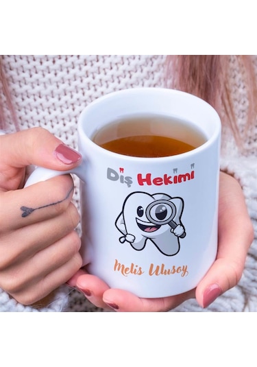 Diş Hekimlerine Özel Kupa Bardak Ve Dolma Kalem Hediye Seti 2879
