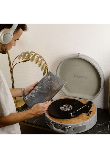 Lenco Ls-66-gy Wooden Dahili Hoparlörlü Pikap-ls-66gy