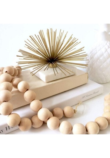 Suofeng Ahşap Boncuklu Püsküllü Duvar Dekorasyonu Ve Doğal