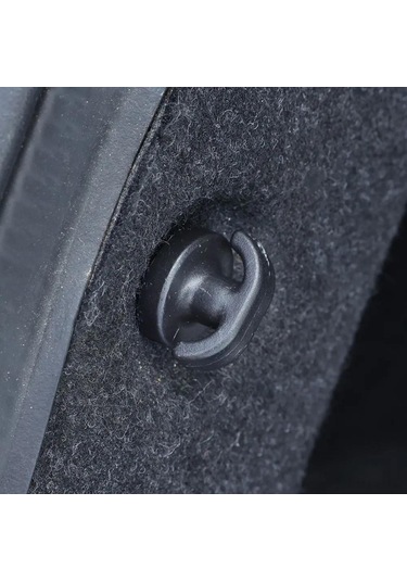 Monyee Otomobil Bagajlık Kancası, Evrensel Bagaj Ağı Takımı, Suv/off-road Uyumlu, Gürültüyü Azaltır, 4 Adet Abs Plastik, 38x25mm, Sıkma Montajlı