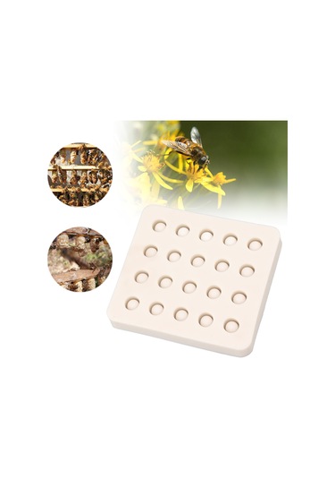 Xindoker Arı Kraliçe Yetiştirme Aleti Silikon Kalıp - 20 Bardaklı Arıcılık Gereci Bal Mumu Hücre Oluşturucu
