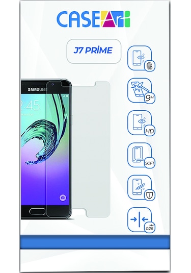 Samsung Uyumlu J7 Prime Temperli Ekran Koruyucu Kırılmaz Cam
