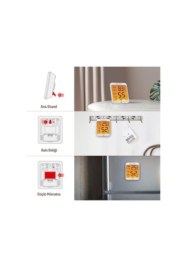 ThermoPro TP53 Termometre İç Mekan Dijital Sıcaklık ve Nem Ölçer