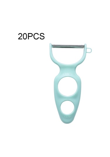 20 Adet Yaratıcı Paslanmaz Çelik Kazıma Soyma Çok Fonksiyonlu Sebze Ve Meyve Soyucu Green , Size:20 Pcs Fruit Peeler Green Mavi